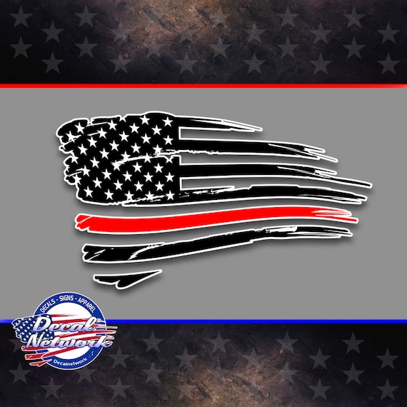 American Flag Decal 3-Pack Thin Blue Line & Red Line Skull S - Vinyl Stickers For Car & Truck Bumper Sticker - Foto 3