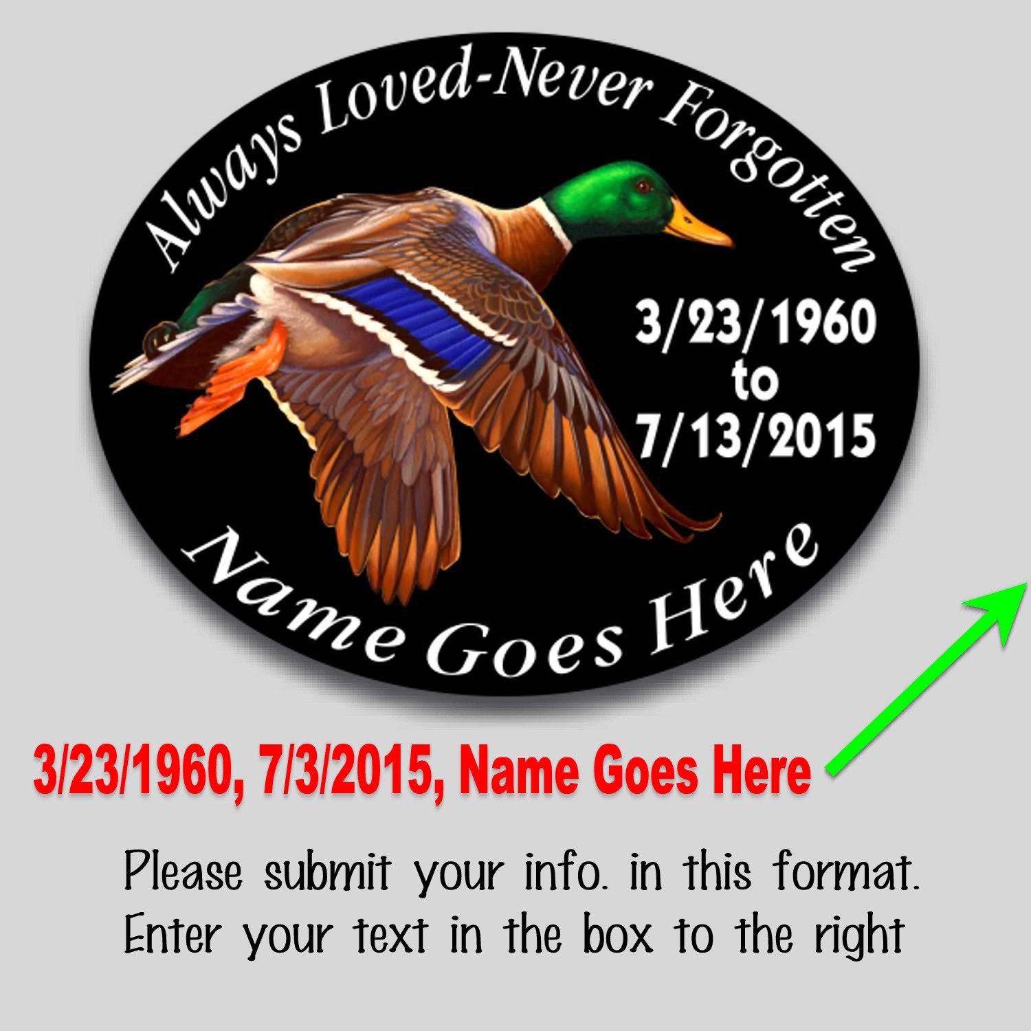 Always Loved Never Forgotten Personalize Memorial Vinyl Decal - Etsy