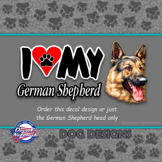 In Loving Memory Decal Custom Vinyl Graphic Personalized Sticker German Shepard In Loving Memory Decal Custom Vinyl Graphic Personalized Sticker German Shepard