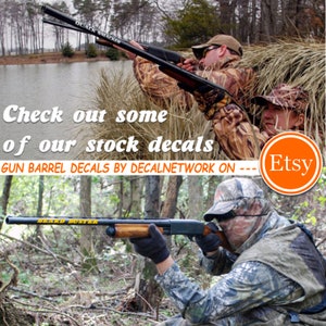 Flight Cancelled, Gun Barrel decals, shotgun, hunting, duck hunting, goose hunting, vinyl barrel stickers image 3