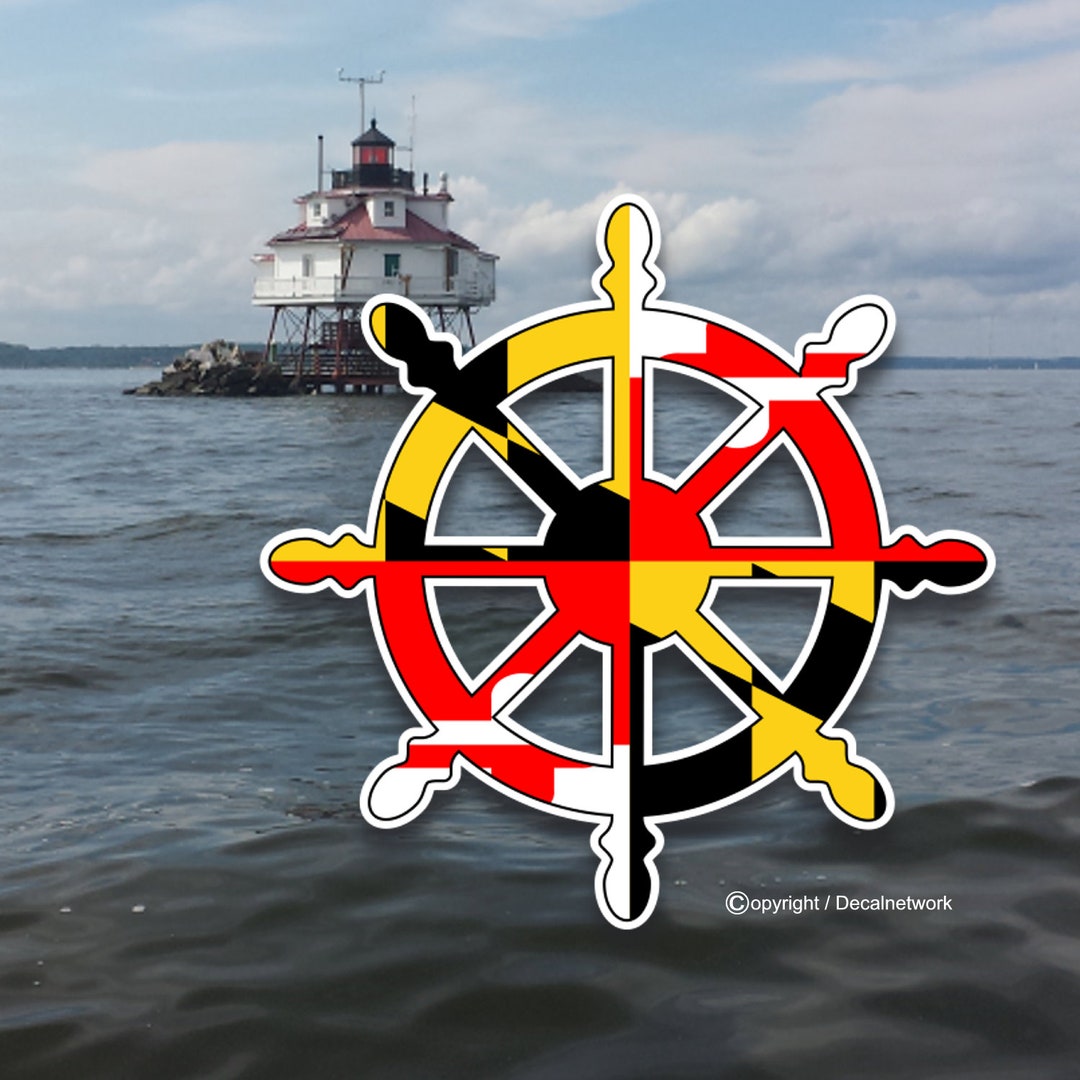 Kent Island Maryland Oval Bumper Sticker – 5x3 Vinyl Decal For Car, Truck, Van