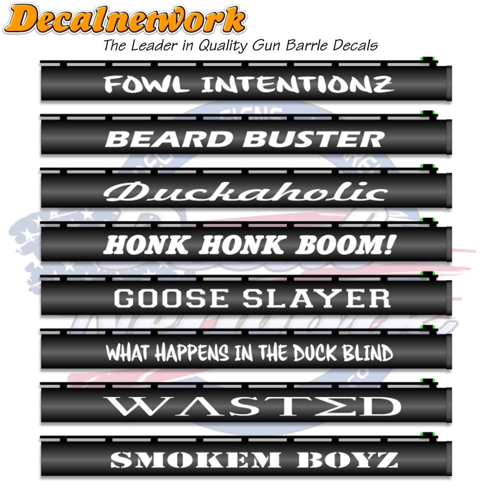 Gun Barrel Vinyl Decals Shotgun Hunting Duck Hunting Etsy