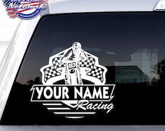MX Motocross racing custom personalized vinyl window decal sticker