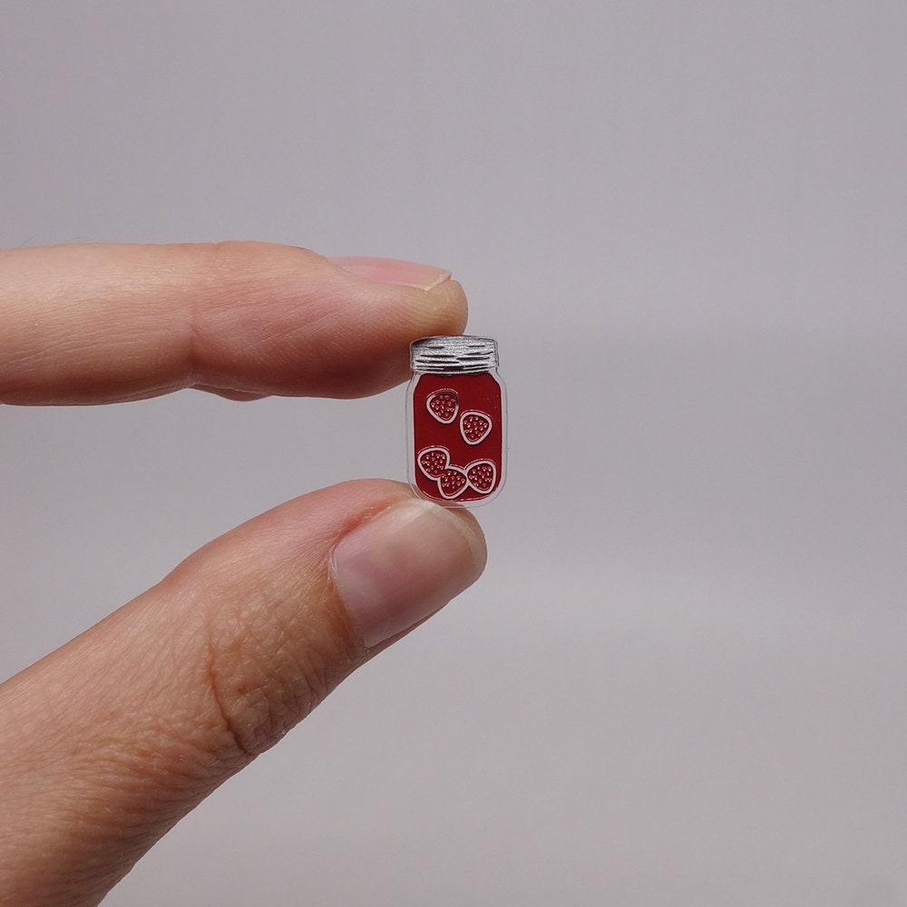 Stud Earrings Lili0865 Canned Food Harvest Strawberry Peache Etsy Canada