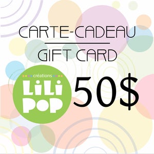 Carte-cadeau Gift card 50,00 Lilipop