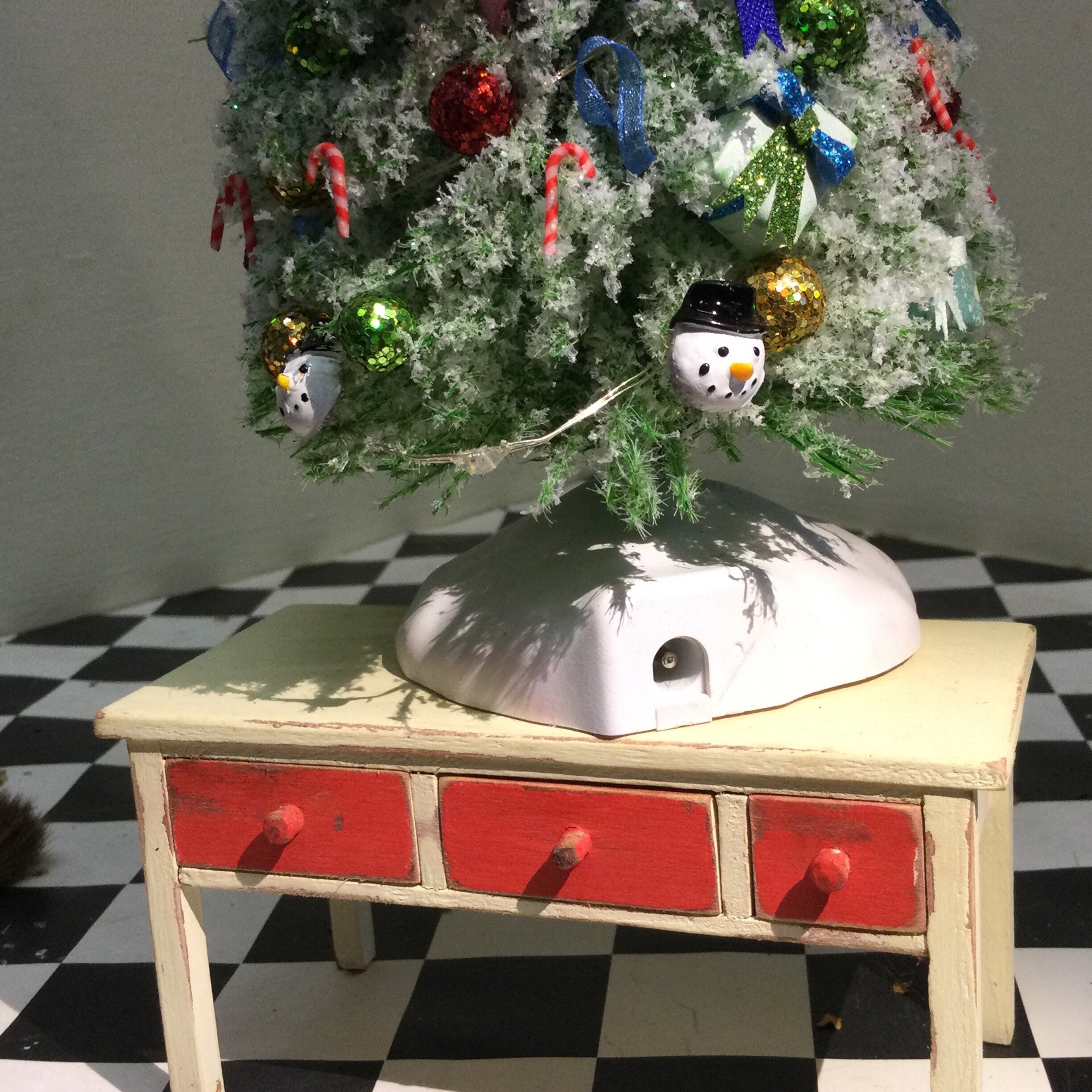 Fully Decorated Christmas Tree, Dolls House Miniature 1/12 Scale Etsy