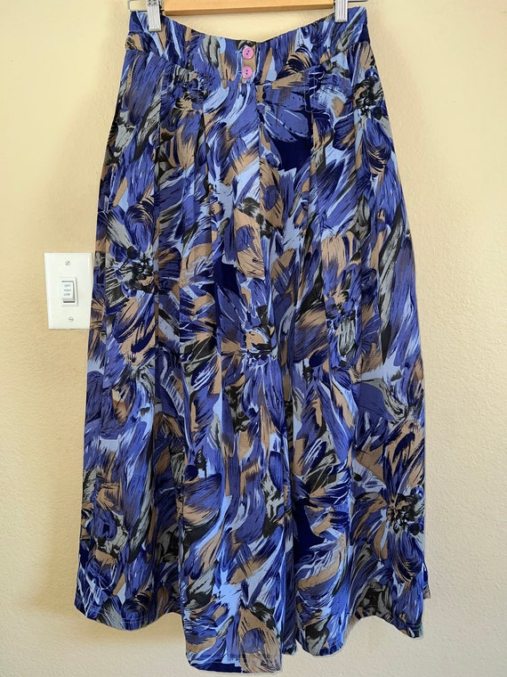 90s Blue Dream Palazzo Pants - image 5