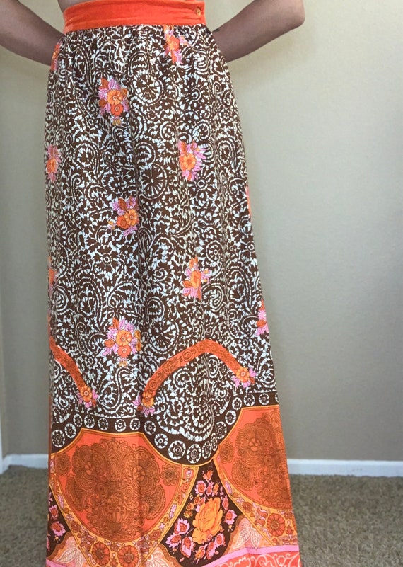 70s Alex Colman Maxi Skirt