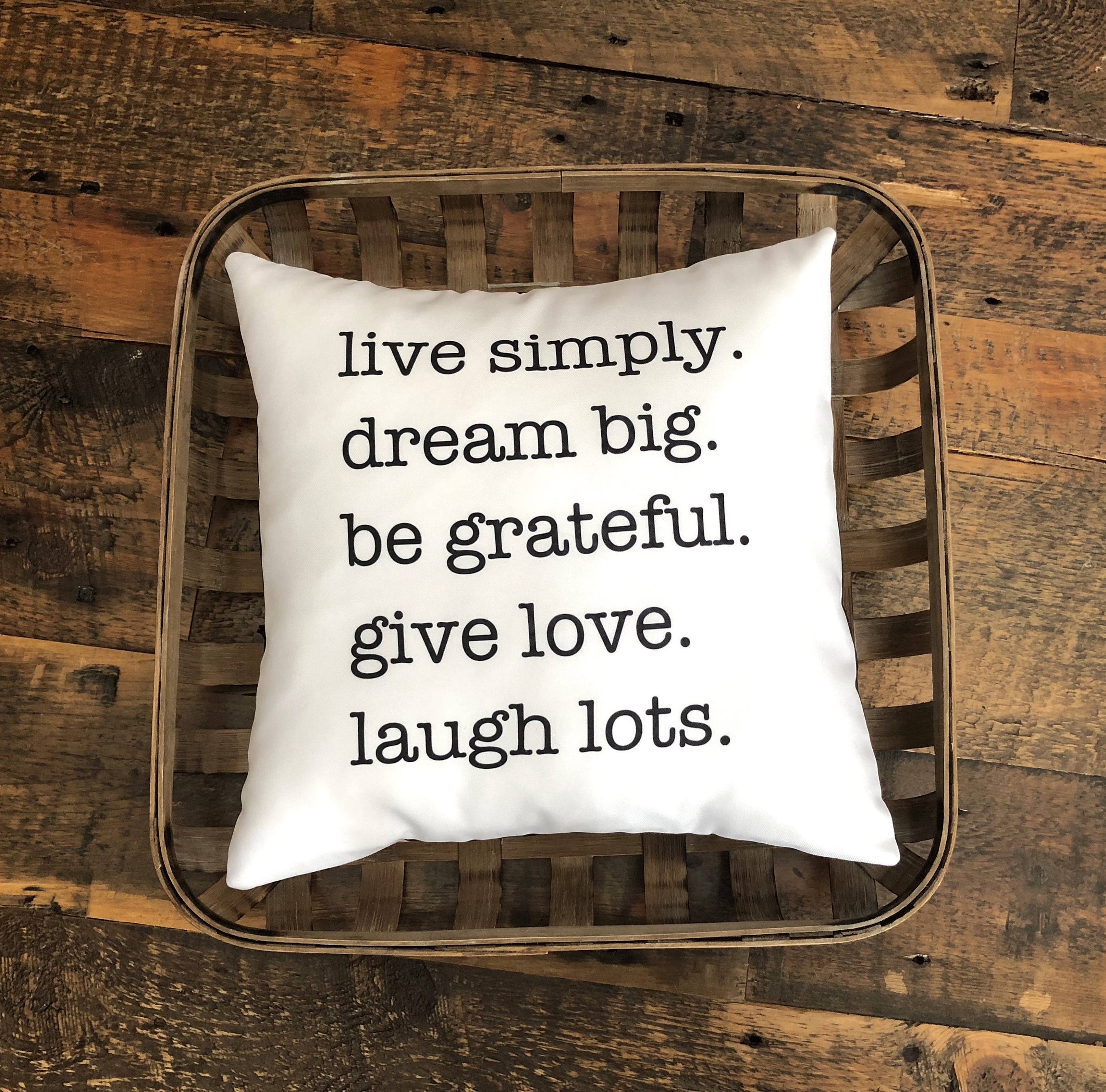 Pillows with Quotes / Farmhouse Decor Pillows / Decorative Etsy