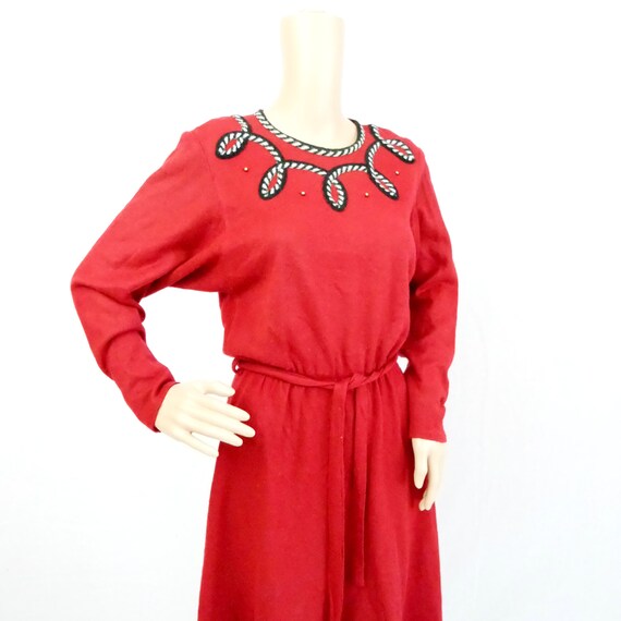 burgundy winter dress