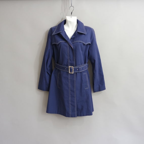 Navy Blue Trench Coat