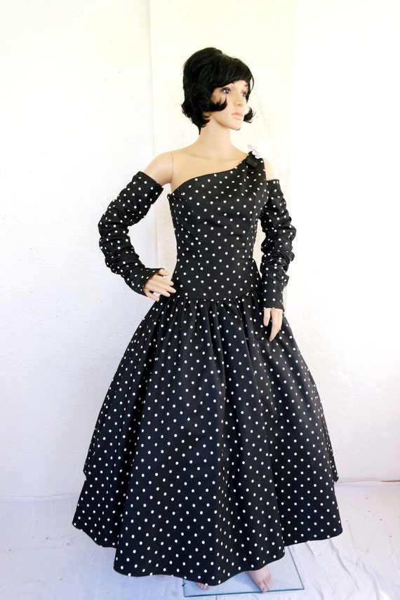 polka dot ball gown