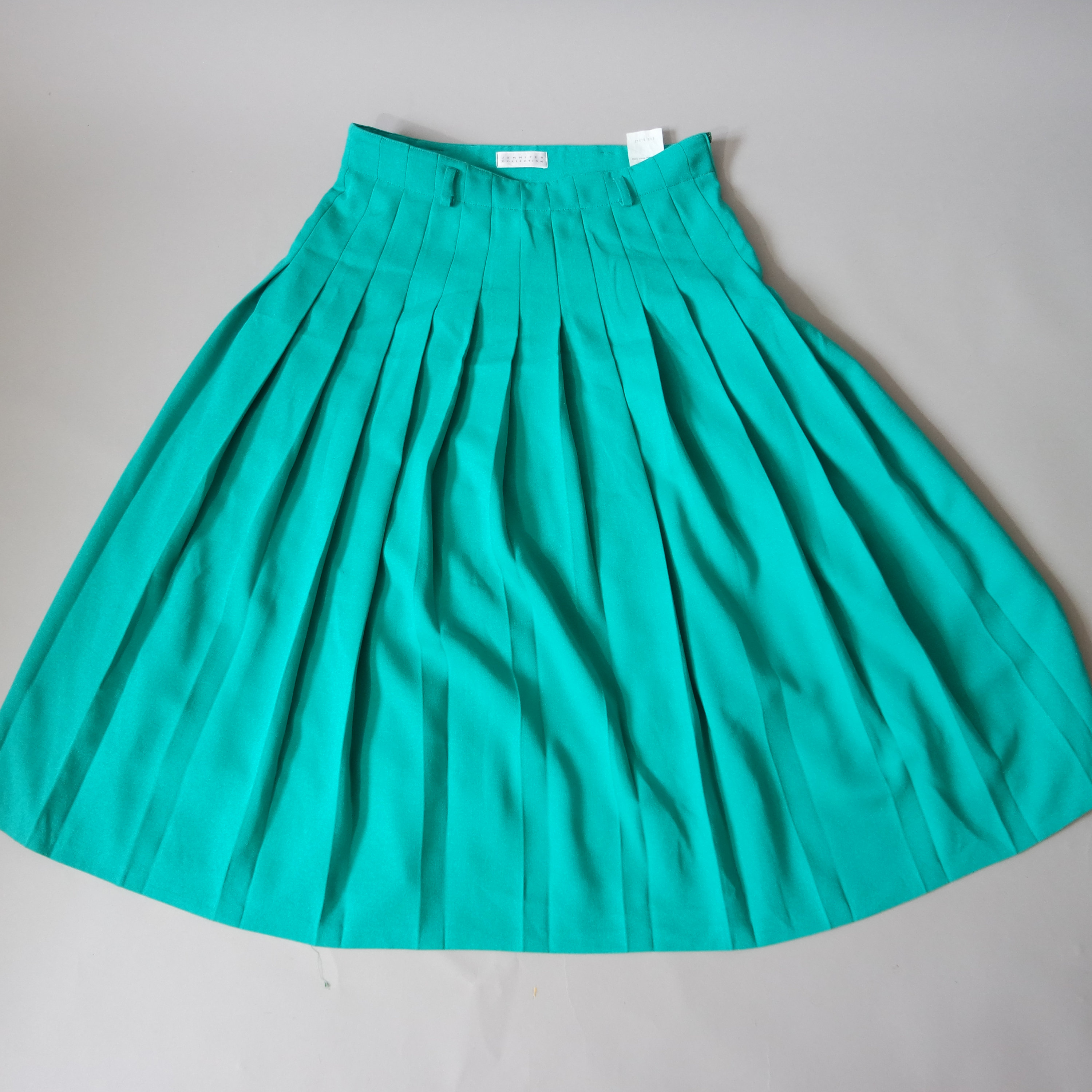 Vintage Teal Pleated Skirt / Full Skirt / Summer Skirt / | Etsy