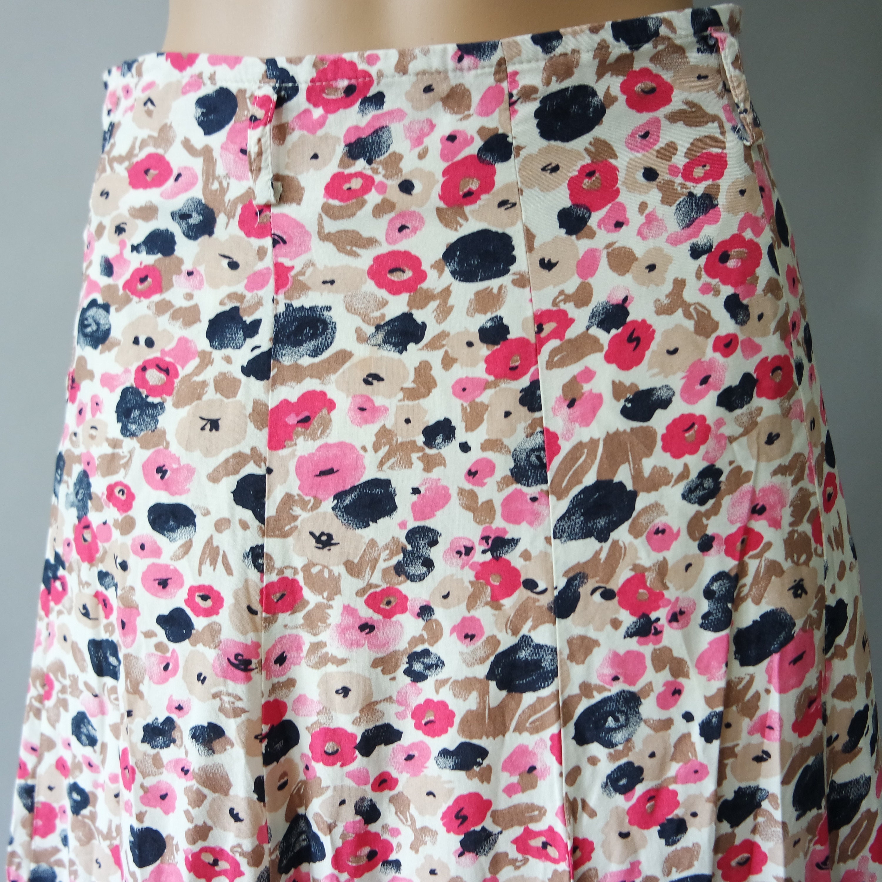 Midi Ditsy Floral Skirt Boho Skirt Slash Summer Skirt Size - Etsy