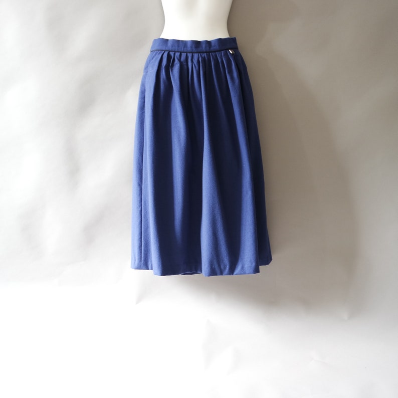 Royal Blue Pure Wool Skirt Size Small
