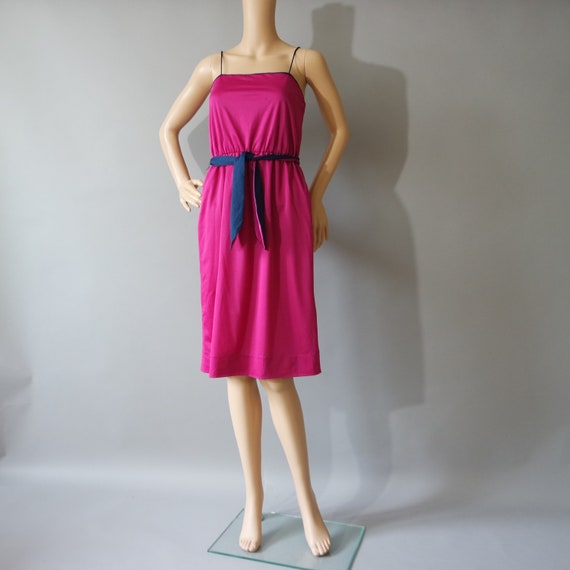 fuchsia pink summer dress