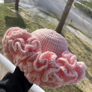 Crochet Ruffle Hat
