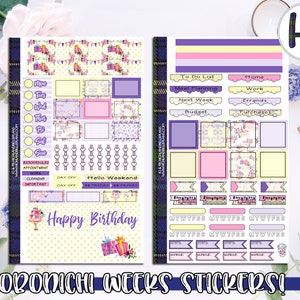 Hobo Weeks Birthday kit- Style 2! Designed to fit the Hobonichi Weeks planner
