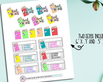 Sticker Order Planner Stickers! Perfect for all size planners! Will fit ECLP, IP, Kikki K, Happy Planner..etc,