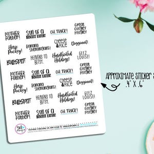 Polite Curses Planner Stickers !