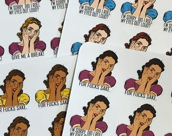 Retro Girls: For F*cks Sake Planner Stickers! **Available in four styles/skin tones**