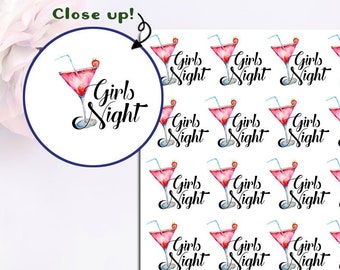 Girls Night Planner Stickers! Perfect for all size planners.