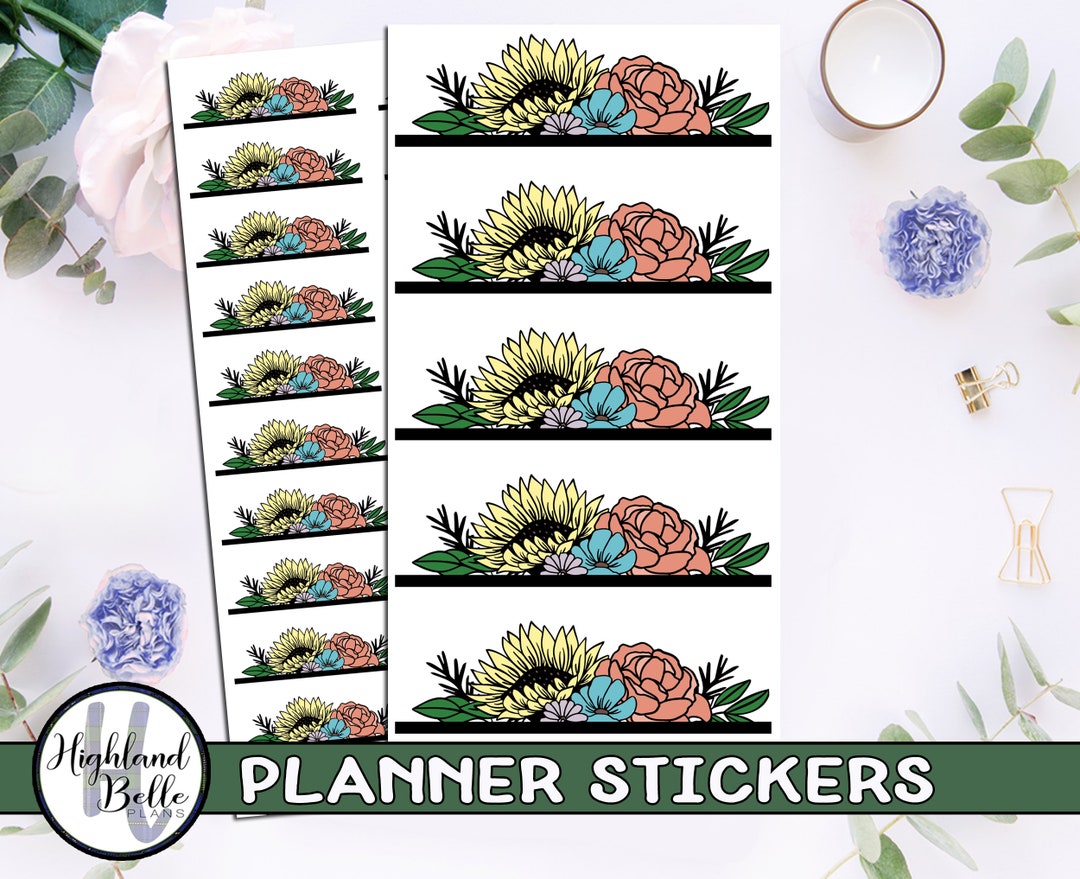Spring Divider Labels Spring Dividers Planner Stickers! - Etsy
