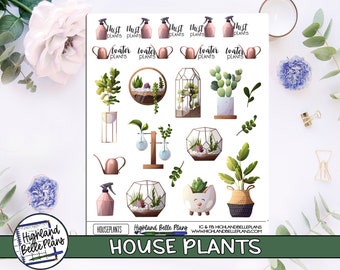 Houseplant Planner Stickers! Perfect for all planners!