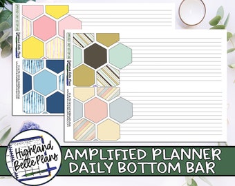 Amplify Planner Striped Bottom Bar