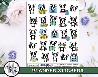 ¡Boston's In Action Planner Stickers! ¡Perfecto para planificadores de todos los tamaños!