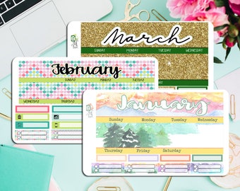 2018 First Quarter Monthly Kit! Available for HP Classic, ECLP, Recollections, HP big and Hp mini.