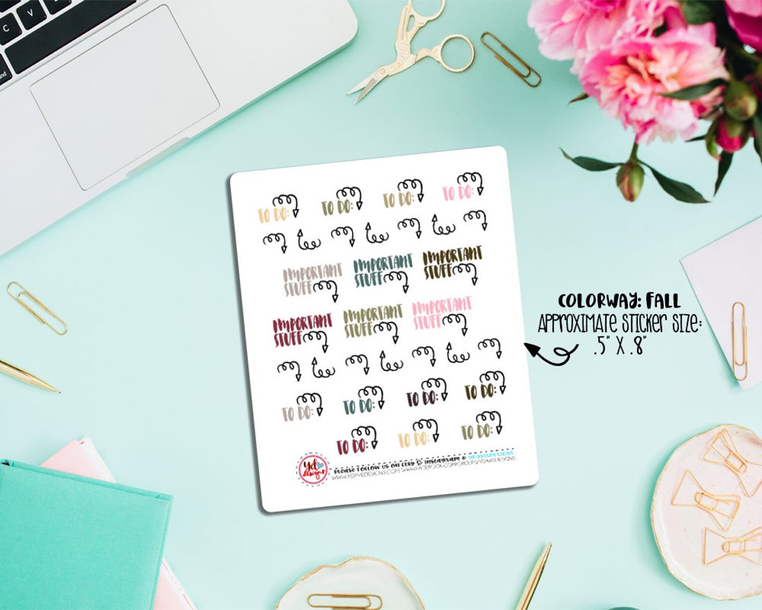 Functional Arrow Planner Stickers! Perfect for All Size Planners. - Etsy