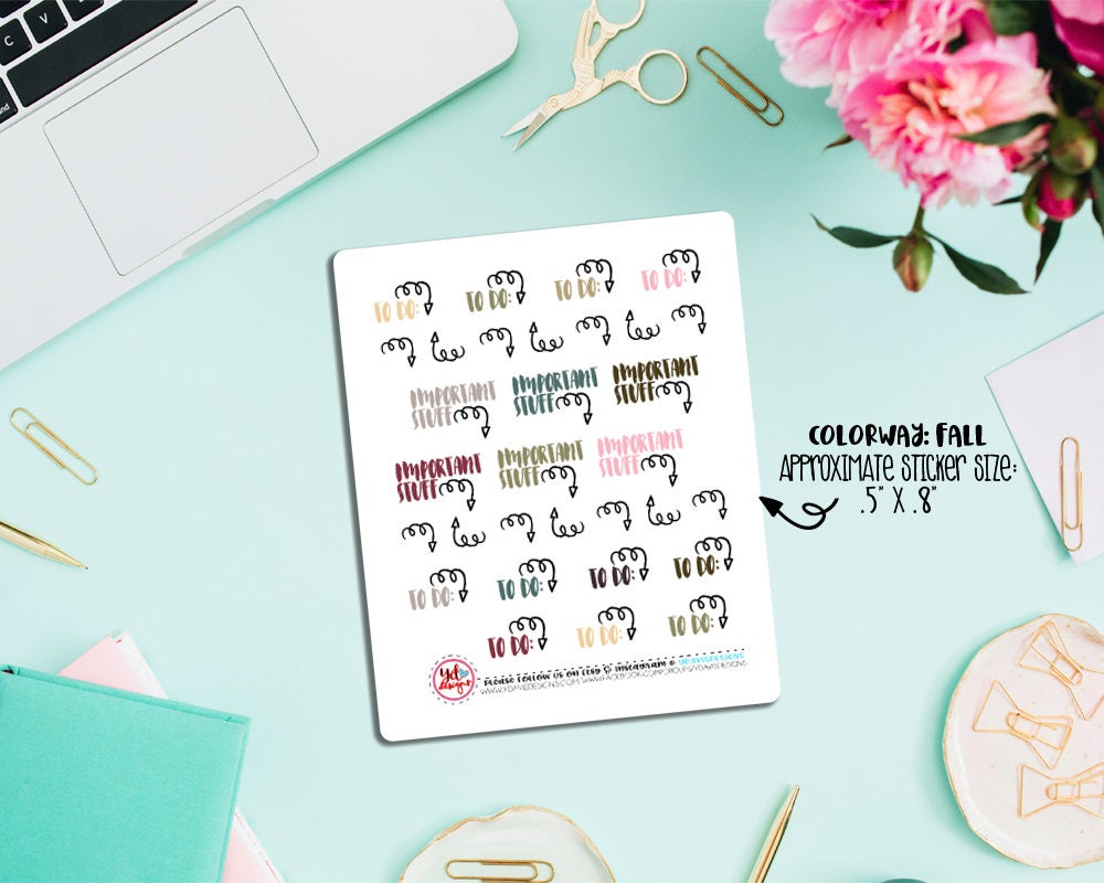 Functional Arrow Planner Stickers Perfect for all size | Etsy