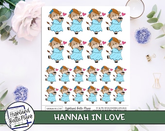 Hannah In Love Hand Drawn Planner Stickers! Perfect for all size planners!