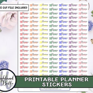 Grocery Shopping PRINTABLE Planner Stickers!