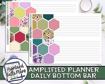 Amplify Planner Floral Bottom Bar