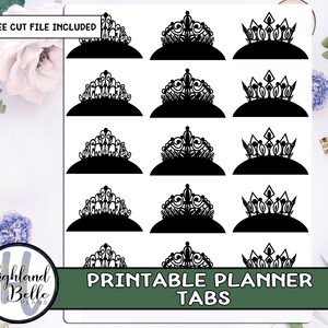 Krone Printable Planner Tabs