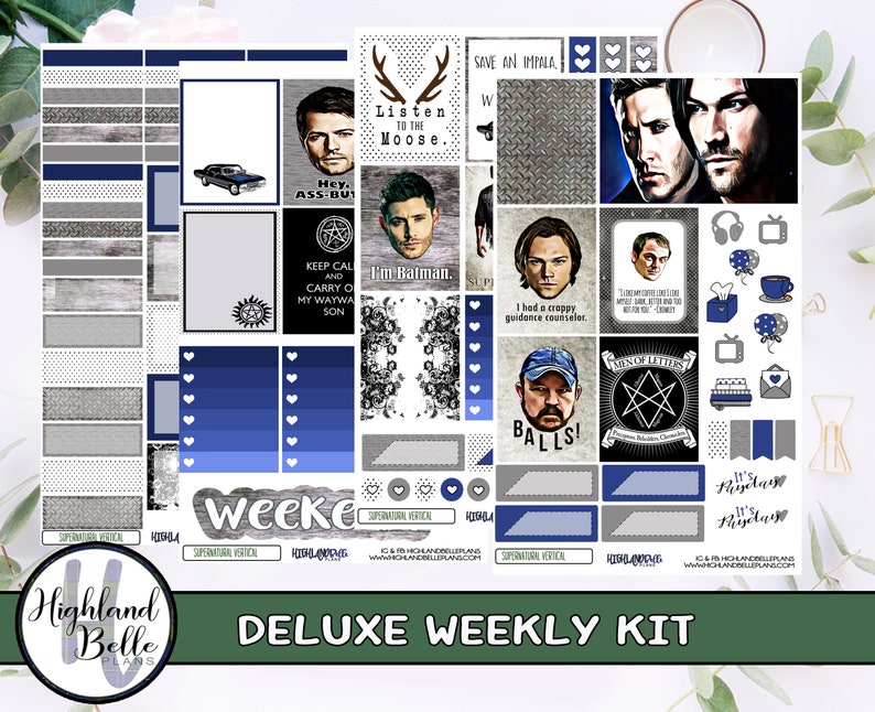 Supernatural Themed Weekly layout! Supernatural Themed Weekly layout!
