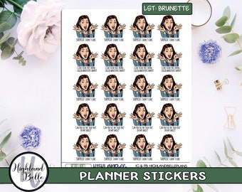 Retro Girls: Surprise Planner Stickers!  **Available in four styles/skin tones**