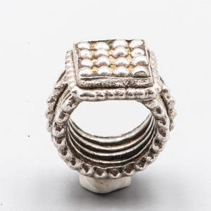 Antiker äthiopischer Silber-Granulatring - Harar-Stamm - Mitte des 20.Jh. - 18 g