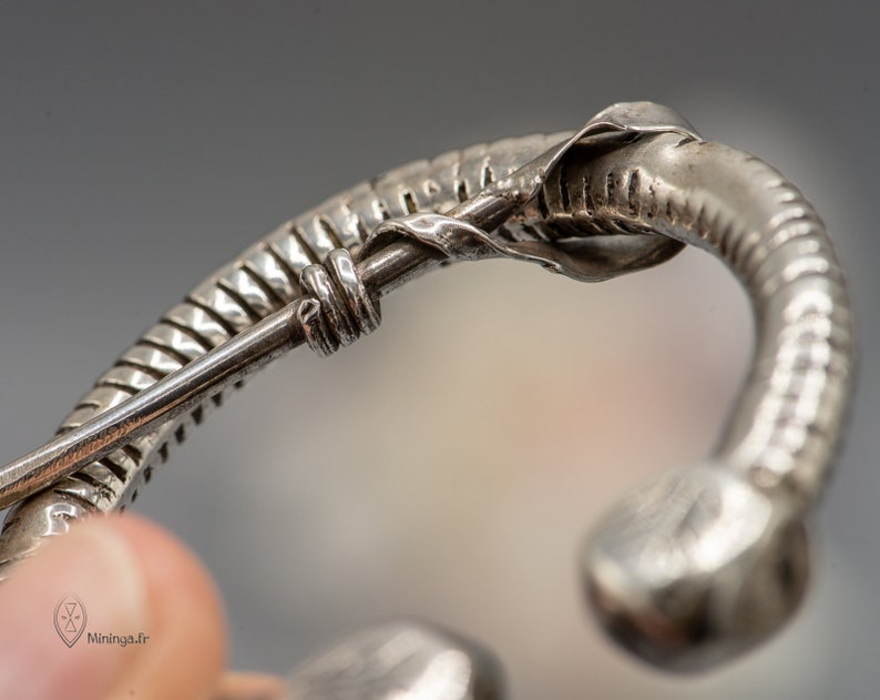 Antique Berber silver brooch from Tunisia