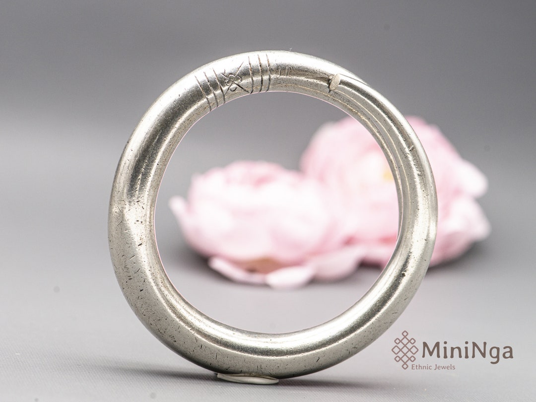 Hawla Rings Wa Lawa Solid Silver Hill Tribe Bangle – Antique Ethnic Jewelry - Etsy