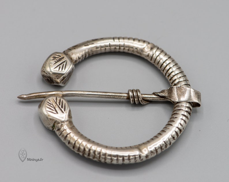 Antique Berber silver brooch from Tunisia