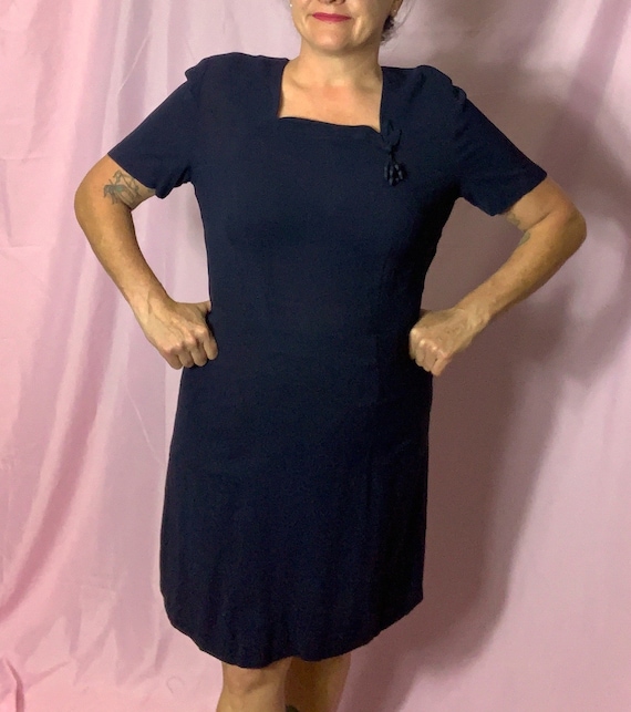 Volup 44” bust  Vintage 40’s dress, Gus Mayer, Har