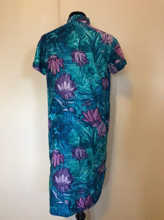 Vintage Hawaiian Cheongsam  Dress - M - image 4