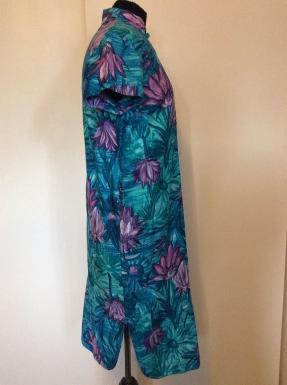 Vintage Hawaiian Cheongsam  Dress - M - image 3