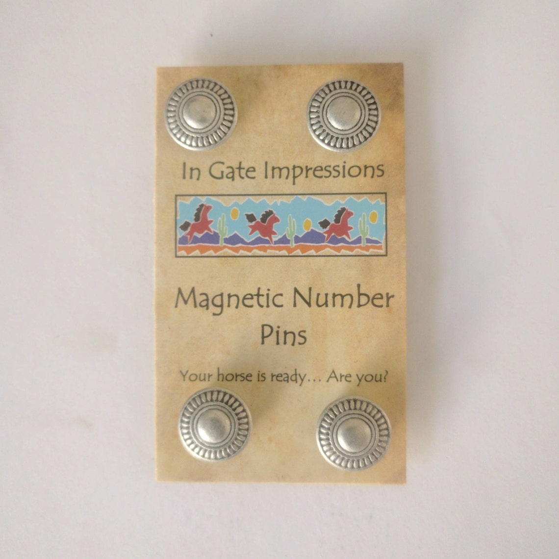 SILVER CONCHO Number Pins Horse Show Number Number
