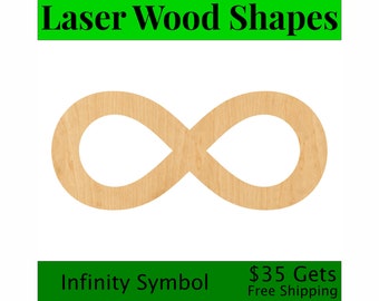Infinity Symbol - Medium Laser Cut Wood Wood Cut Out