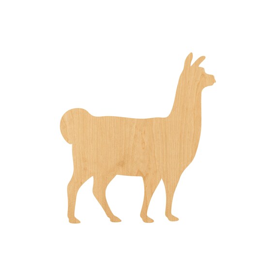 Llama Alpaca - Laser Cut Out Unfinished Wood Craft Shape ANML97 Llama Alpaca - Laser Cut Out Unfinished Wood Craft Shape ANML97