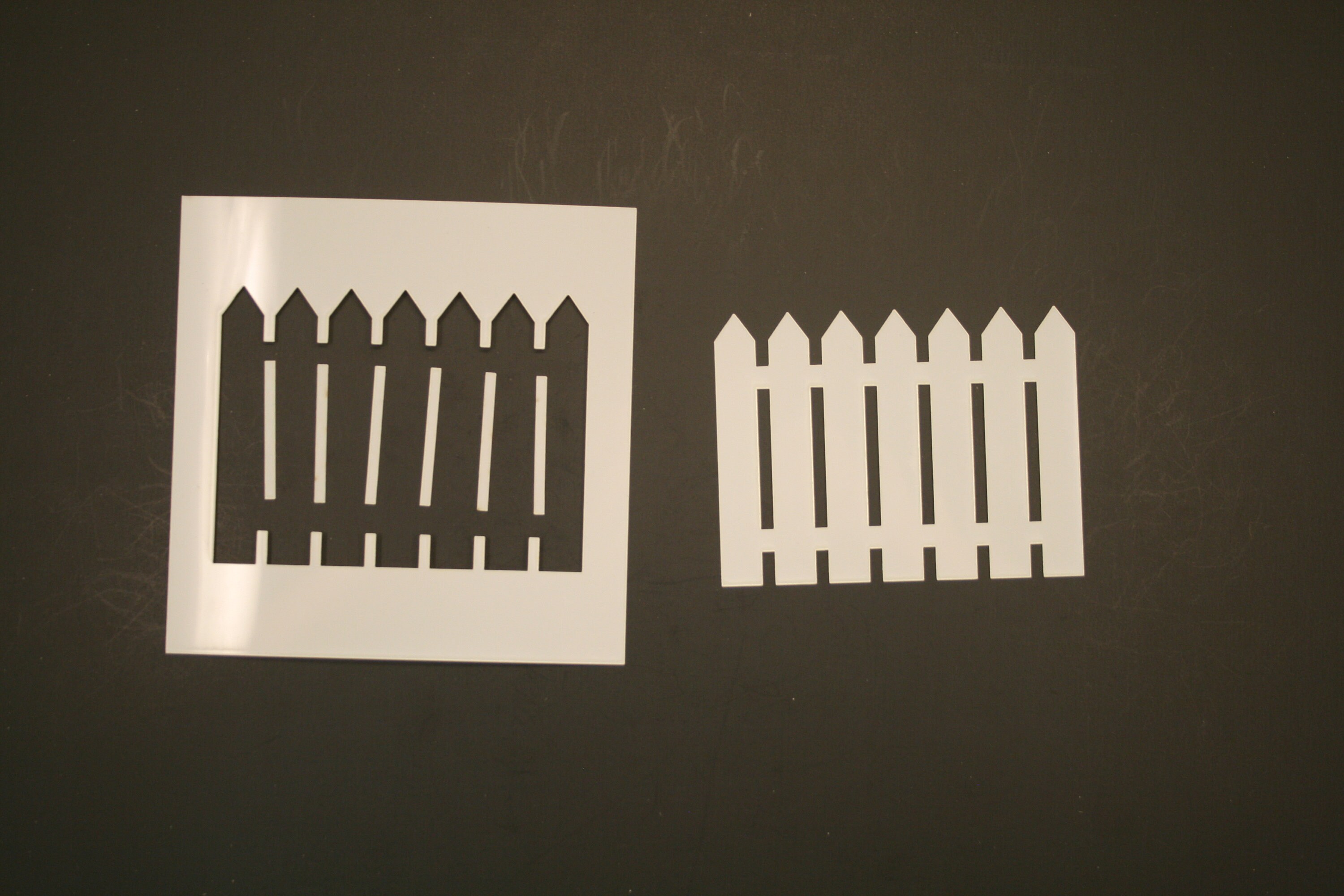 Picket Fence Reusable Mylar Stencil Art Supplies Etsy